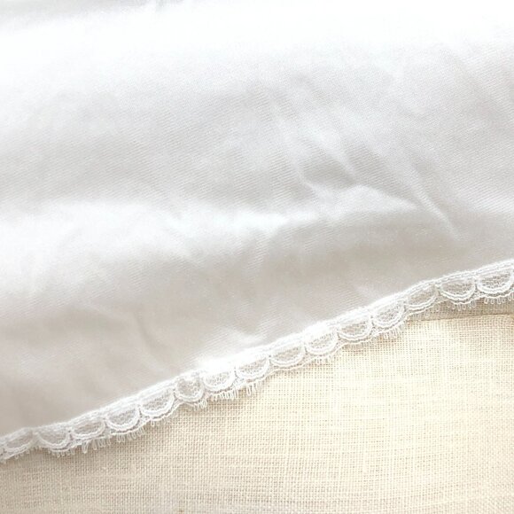 Vintage Vanity Fail Half Slip Long Slit Small Womens Nylon w Lace Trim Lingerie - Picture 9 of 9